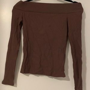NWT ARITZIA Wilfred Off The Shoulder Long Sleeve Size S